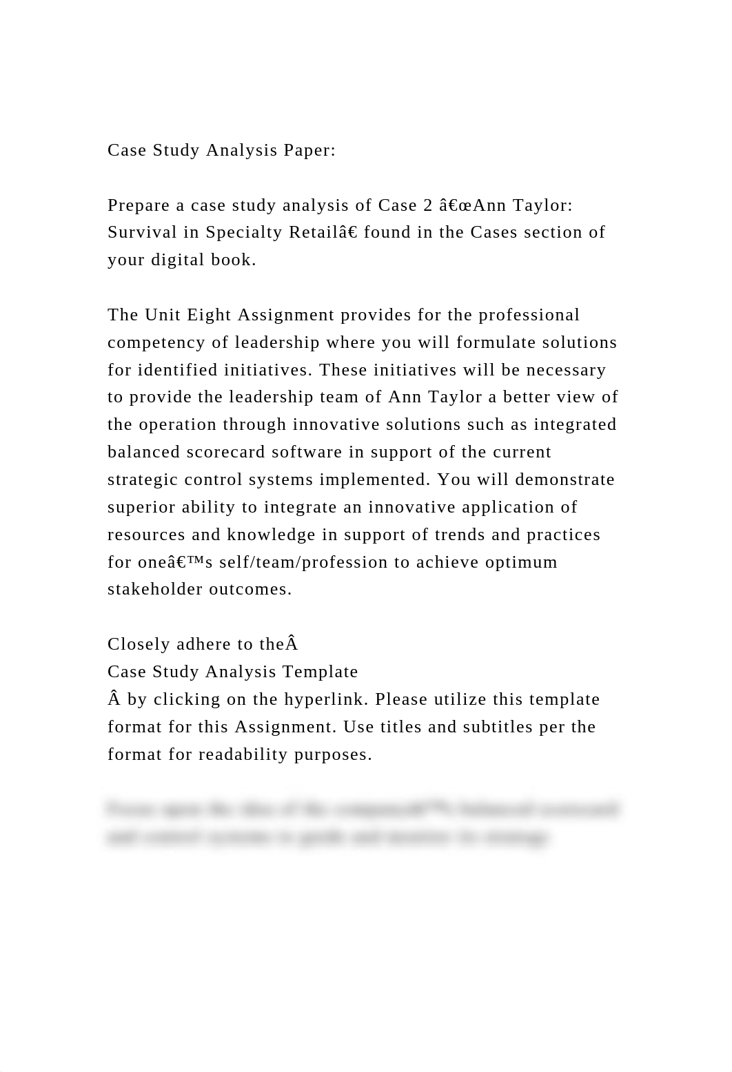 Case Study Analysis PaperPrepare a case study analysis of Cas.docx_dbd4s7qfdig_page2