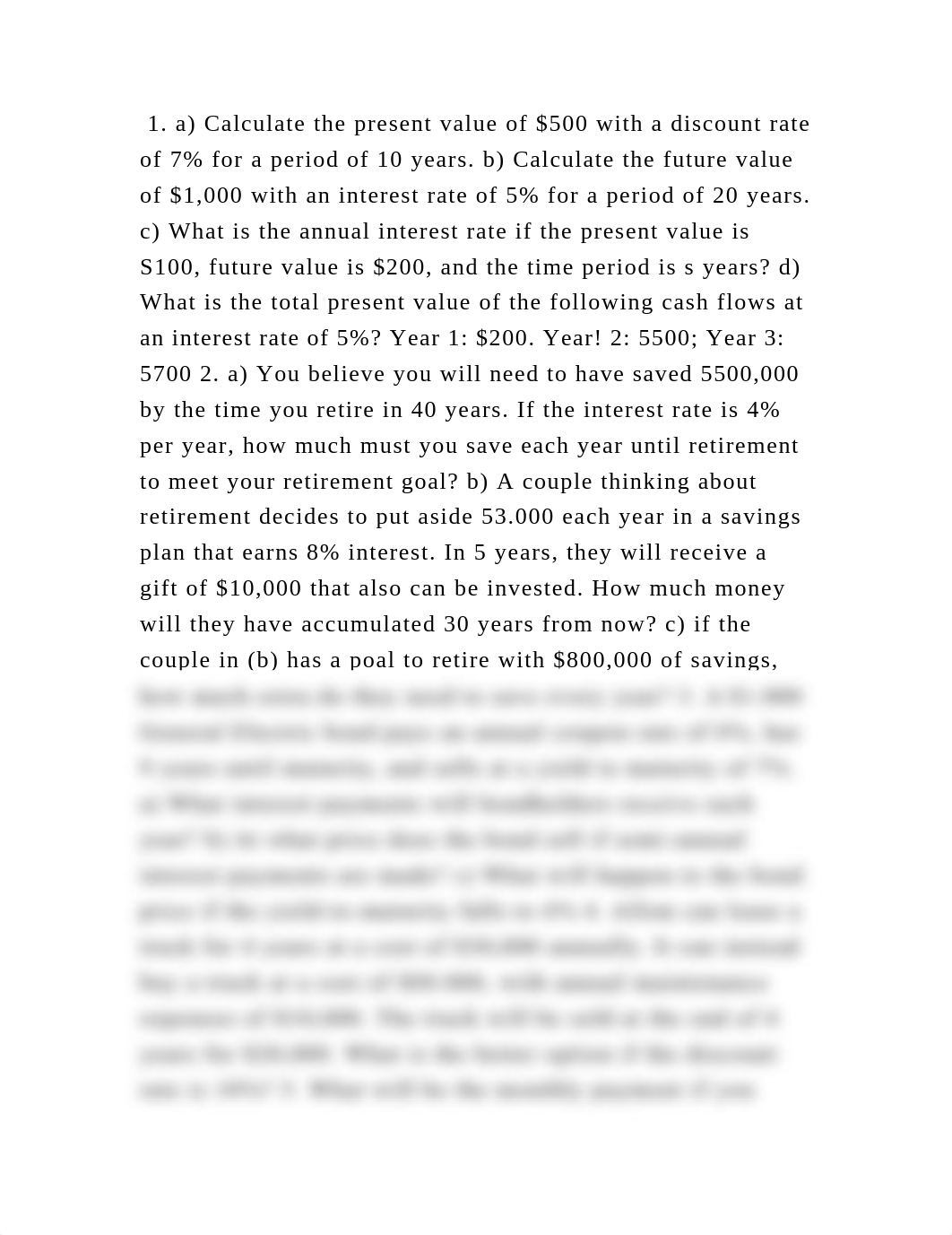 1. a) Calculate the present value of $500 with a discount rate of 7 .docx_dbd8bwv8ivo_page2