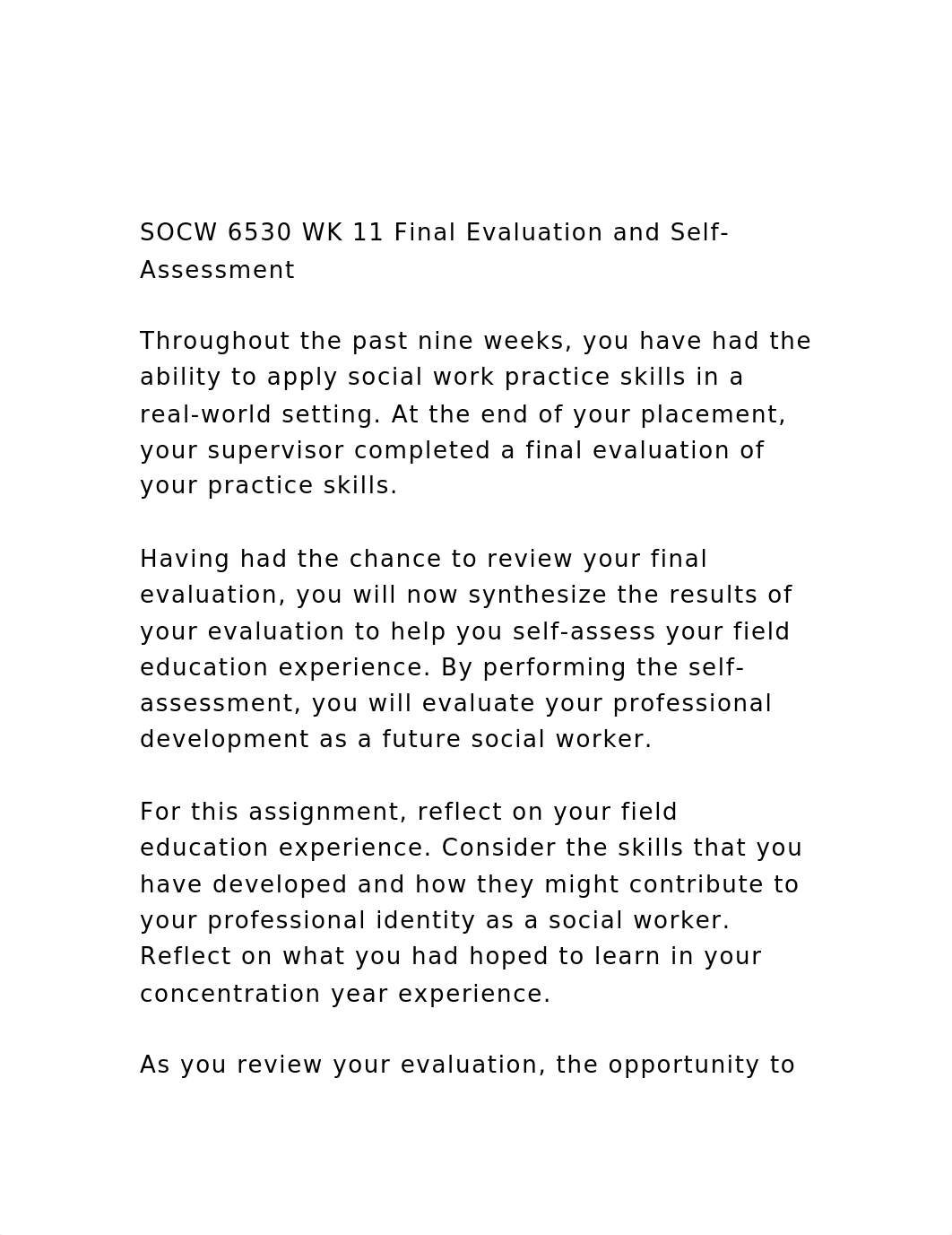 SOCW 6530 WK 11 Final Evaluation and Self-AssessmentThrougho.docx_dbdqrz8dxie_page2