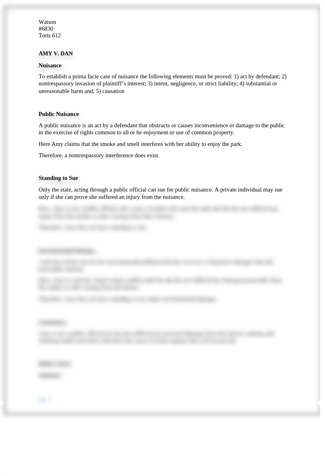 Torts 612, Assignment #9, Watson, #6830.docx_dbdvjkw40gy_page2