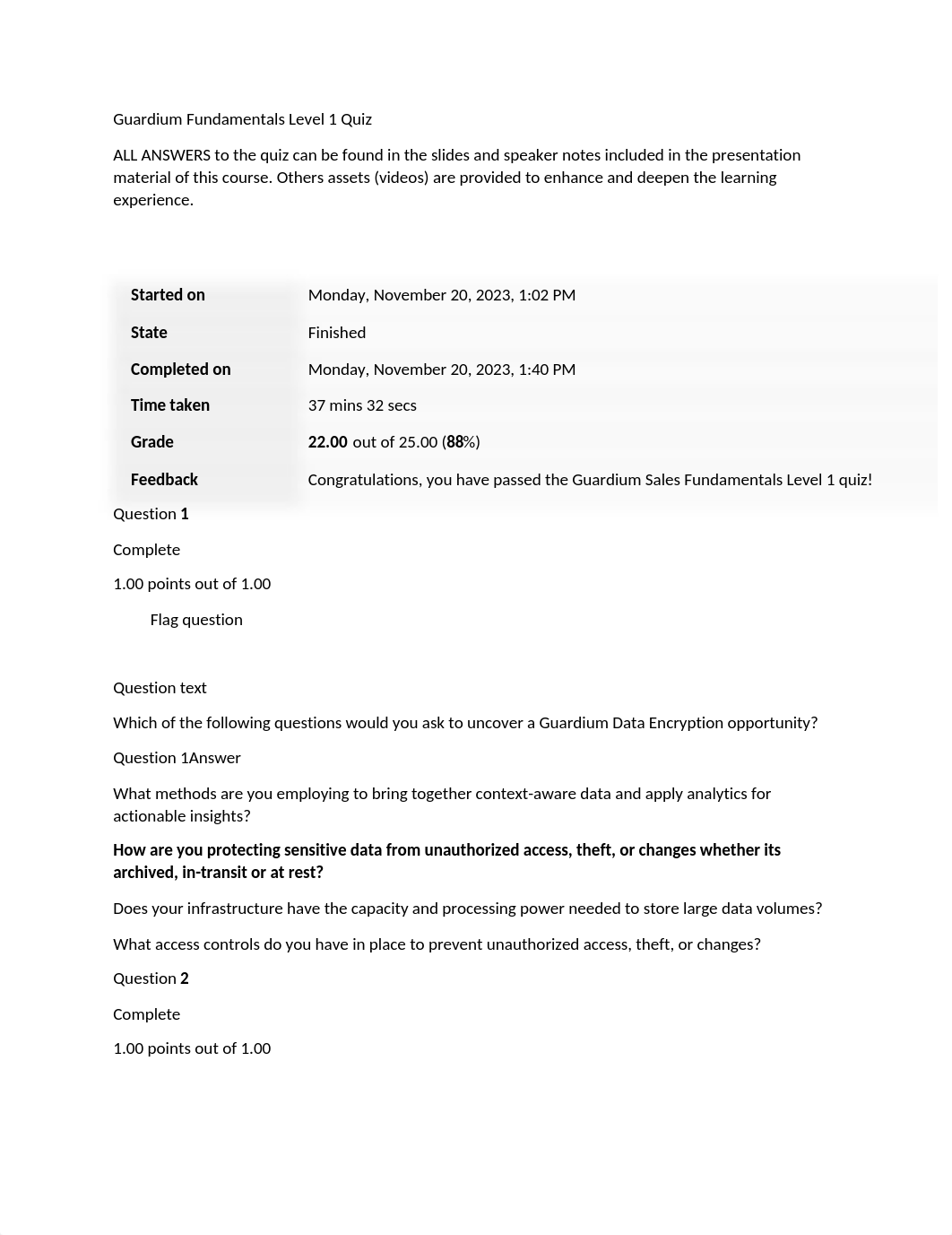 Guardium Fundamentals Level 1 Quiz.docx_dbdz2pjx1a7_page1