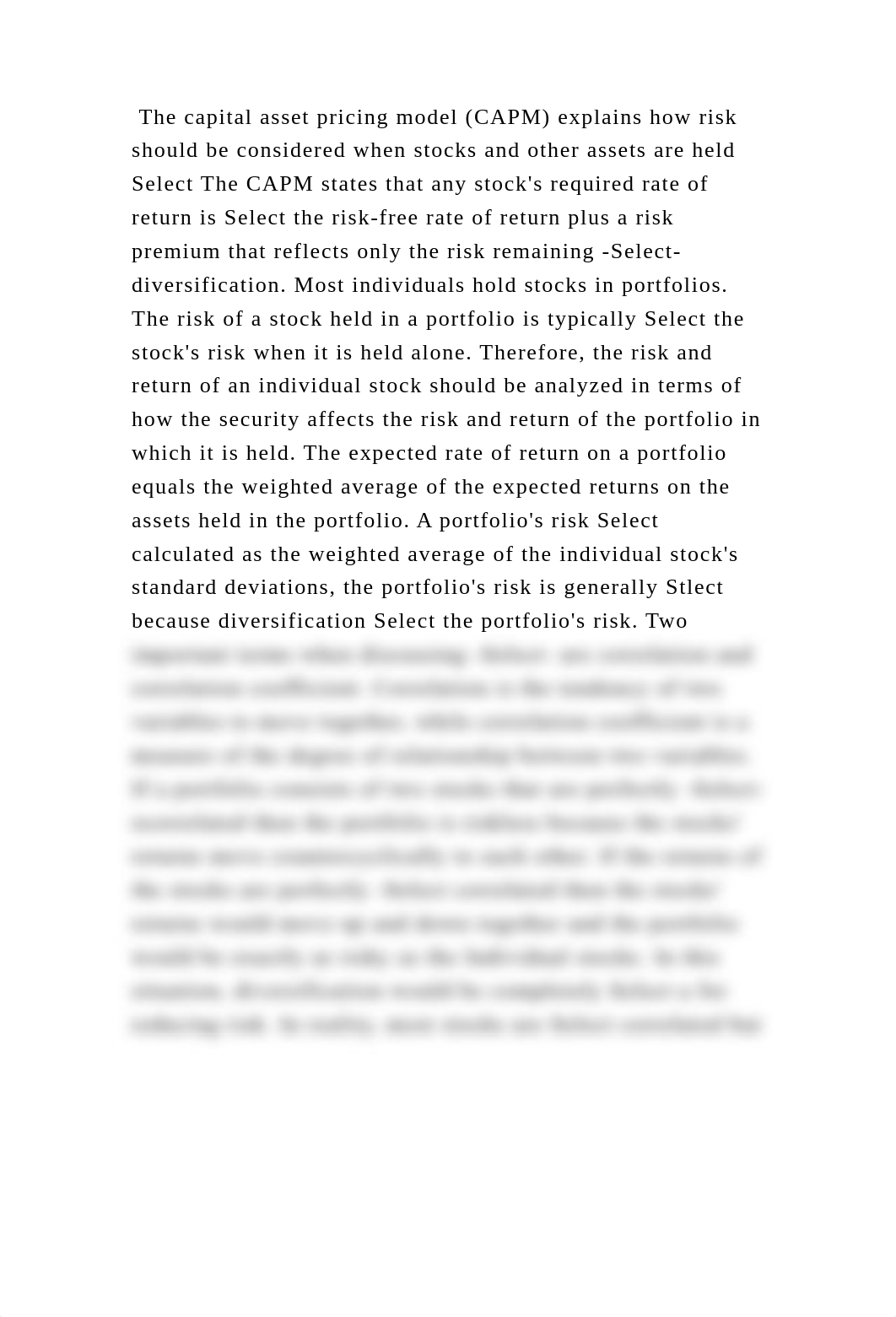 The capital asset pricing model (CAPM) explains how risk should be co.docx_dbe4uh8jv2l_page2