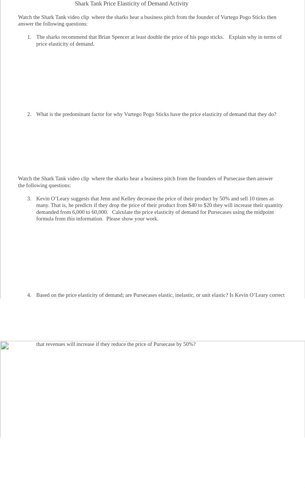 Shark Tank Price Elasticity of Demand Activity.docx_dbe7r4hyjmv_page1