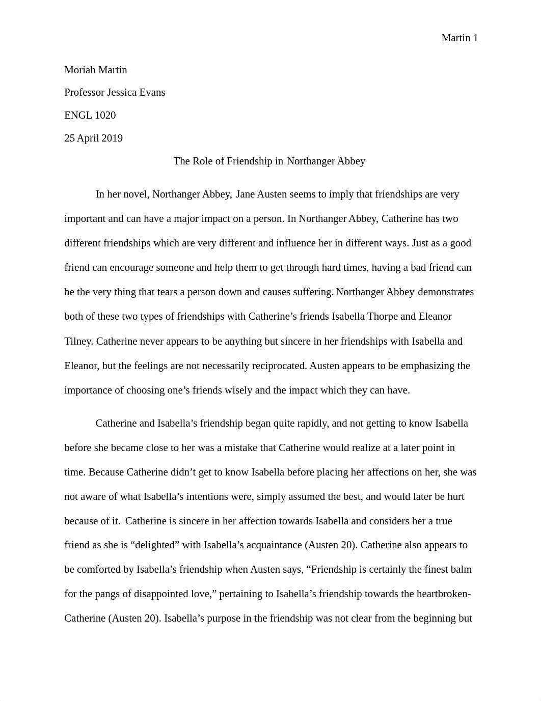 Essay Three - Literary Analysis of a Novel -- Northanger Abbey.docx_dbegedml9ix_page1