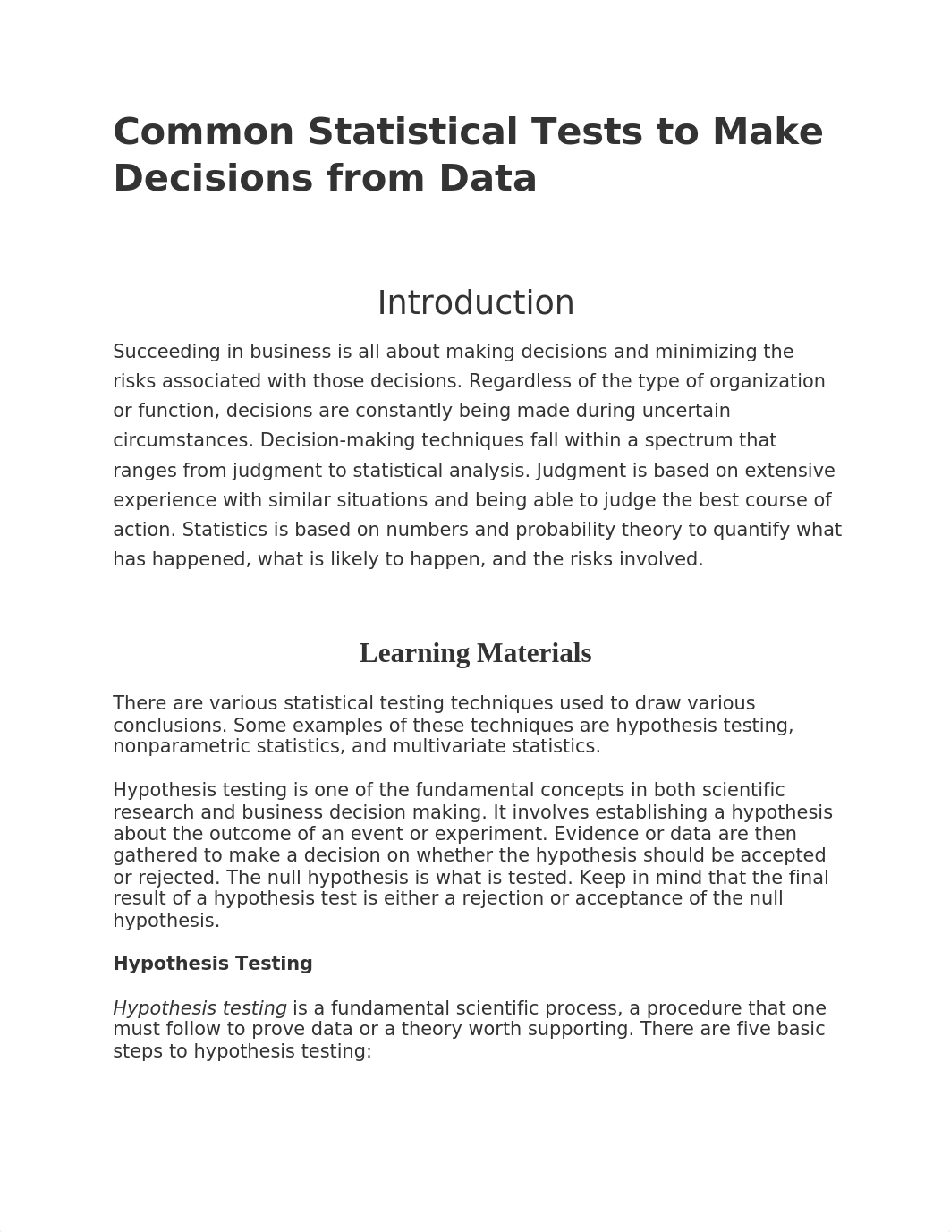 INTELLIPATH Common Statistical Tests to Make Decisions from Data.docx_dbese6m7ers_page1