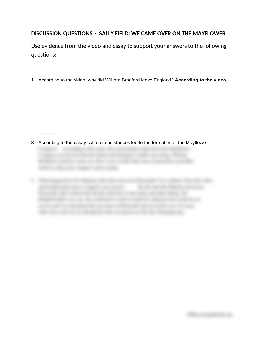 Discussion Questions - Sally Field We Came Over on the Mayflower.docx_dbet38omsc6_page1