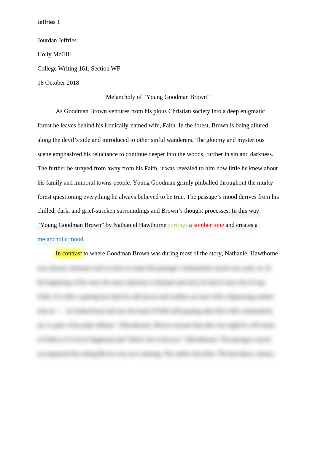 Analytical Essay of Young Goodman Brown_dbf49l6id5b_page1