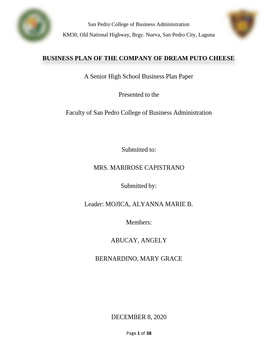 BUSINESS-PLAN-OF-THE-COMPANY-OF-DREAM-PUTO-CHEESE.pdf_dbf7pnjmnh1_page1