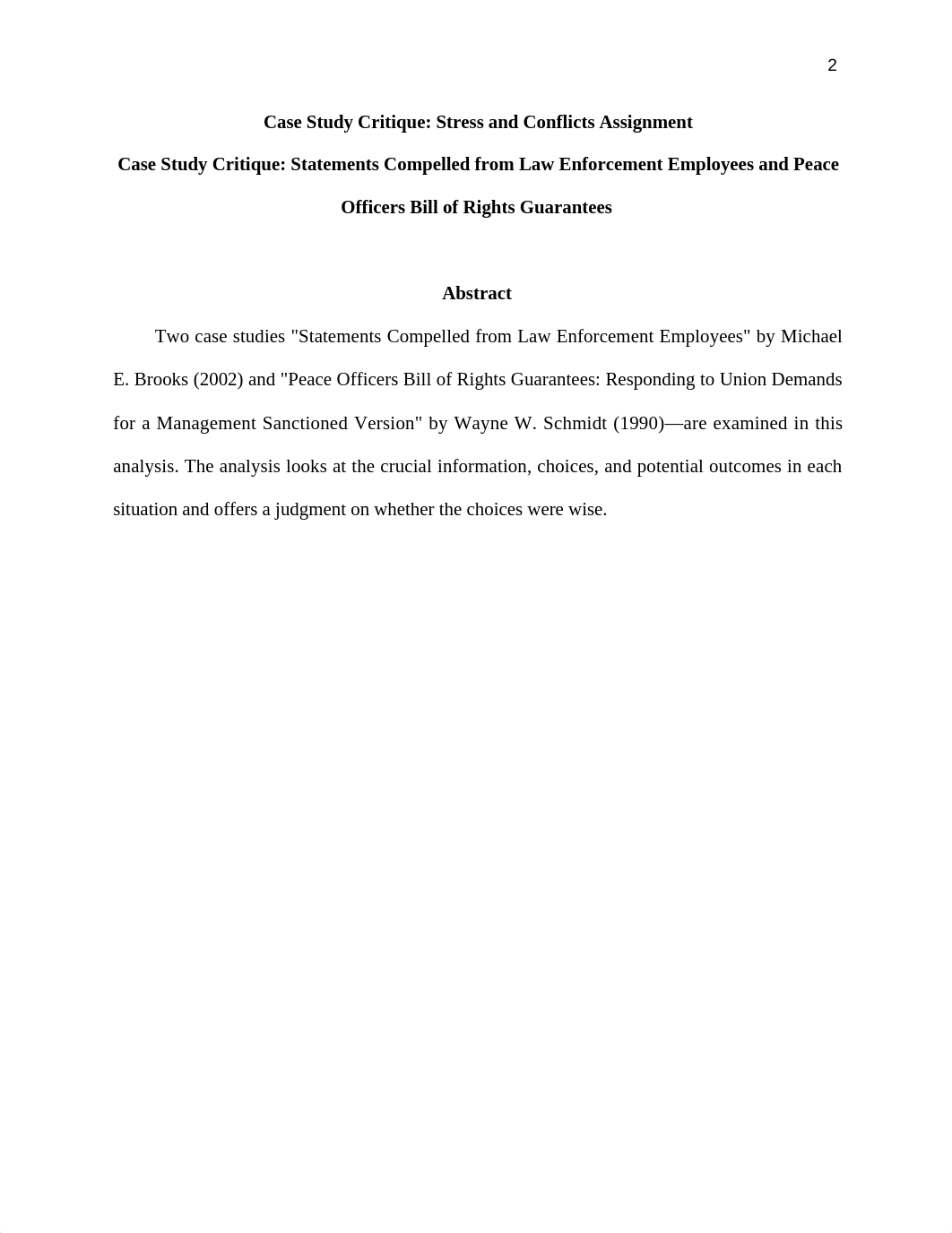 Case Study Critique-Stress and Conflicts Assignment.docx_dbfacowyrdk_page2