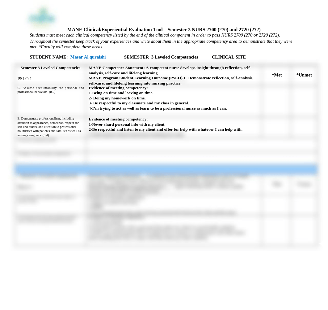 NURS 2700 (270)_2720 (272) Clinical Evaluation Tool-New Format.docx_dbfv4ryiq20_page1