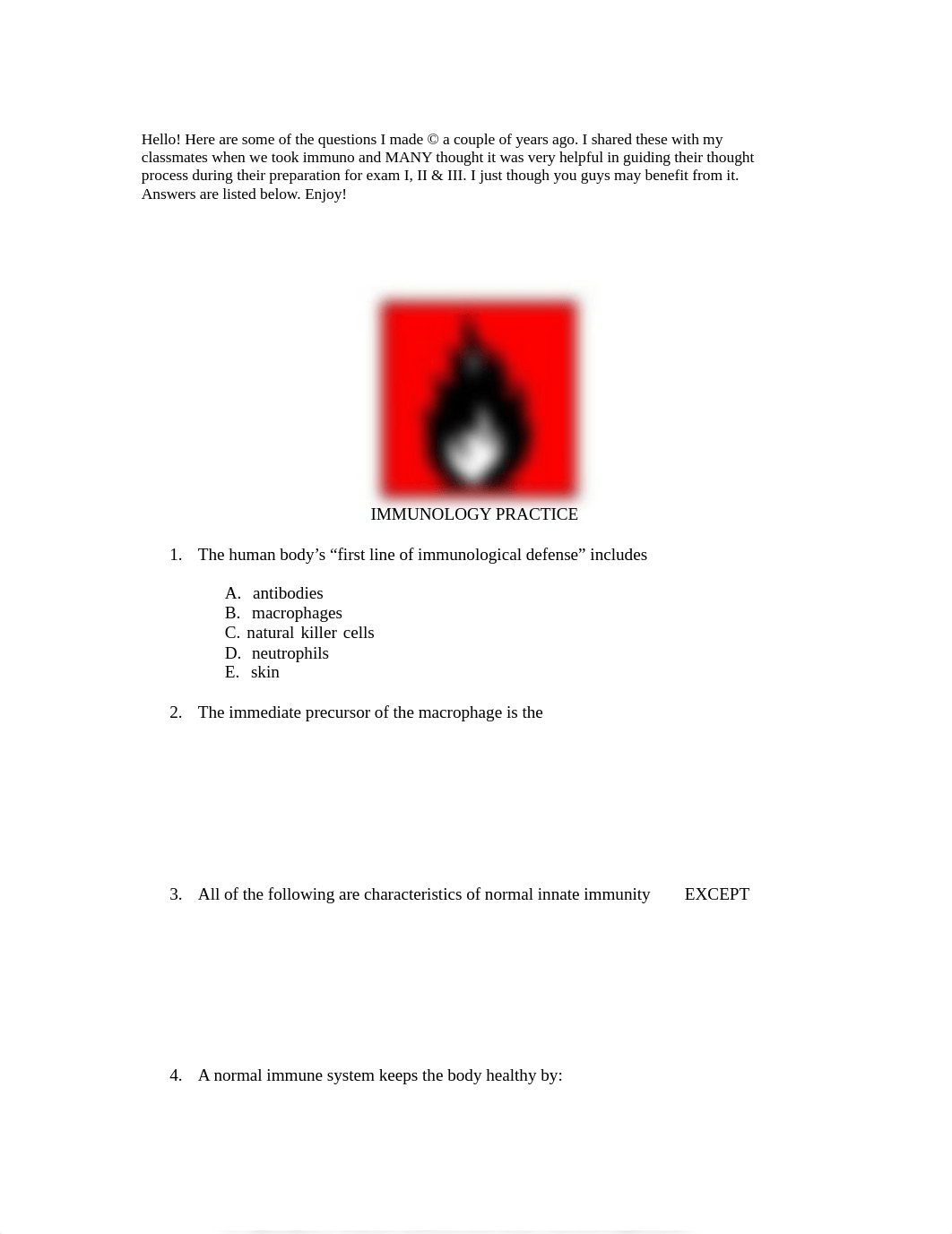 IMMUNOLOGY PRACTICE QUESTIONS-1.pdf_dbg1su731w2_page1