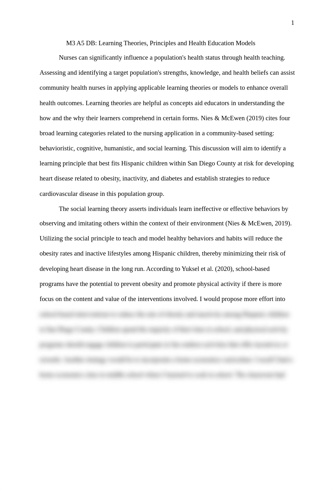 M3 A5 DB- LEARNING THEORIES, PRINCIPLES AND HEALTH EDUCATION MODELS.docx_dbg1xilp4nc_page1