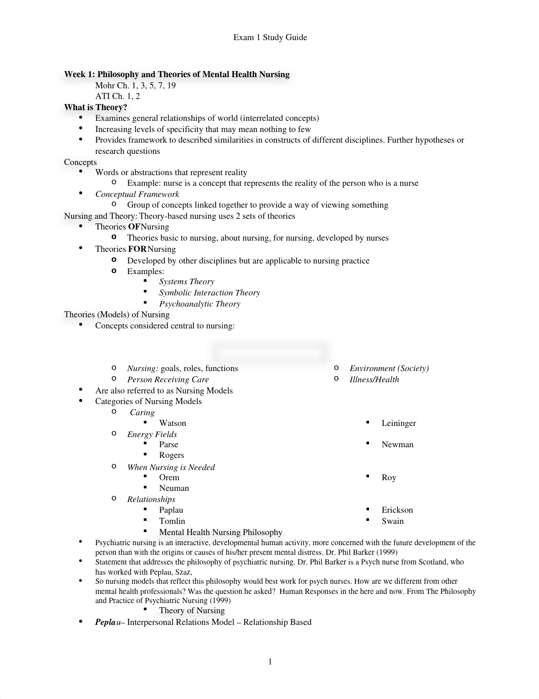 N450 Exam 1 Study Guide REVISED.docx_dbgcrzjjfhi_page1