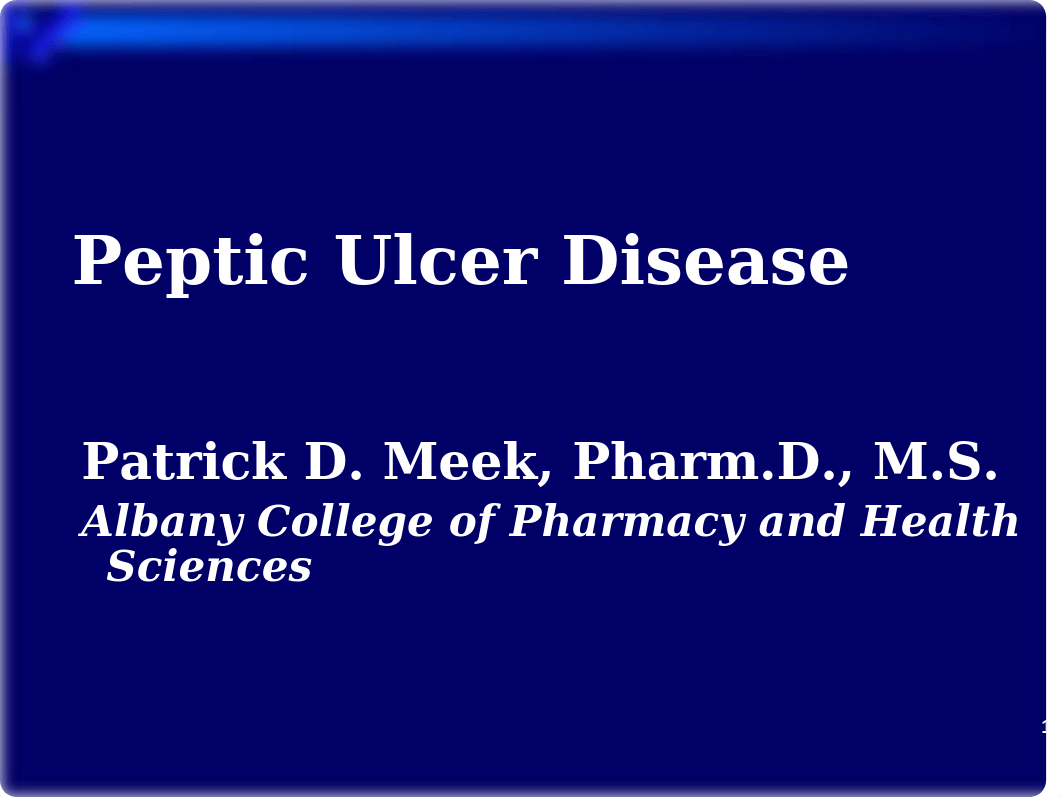 4 Peptic Ulcer Disease, NSAID, H Pylori Meek.pptx_dbgde8r2eez_page1