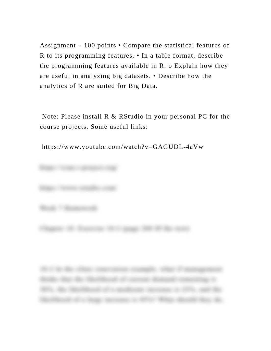 Assignment - 100 points • Compare the statistical features of R to i.docx_dbgfajpijfz_page2