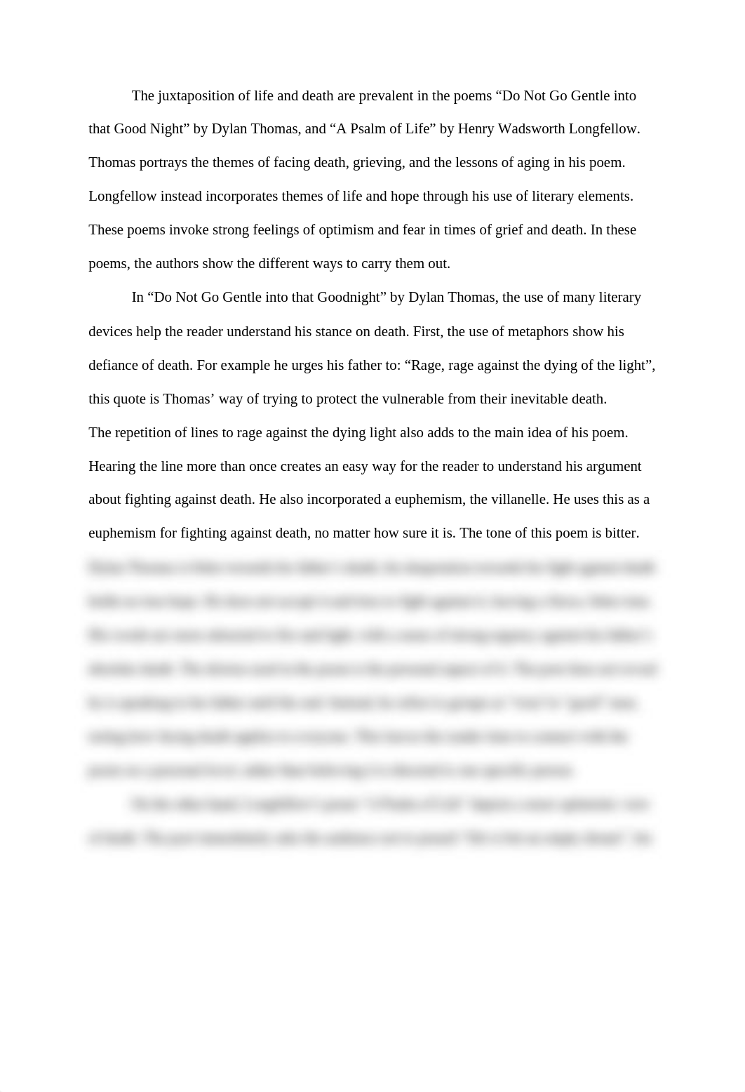 The juxtaposition of life and death are prevalent in the poems "Do Not Go Gentle into that Good Nigh_dbgjoejhhol_page1