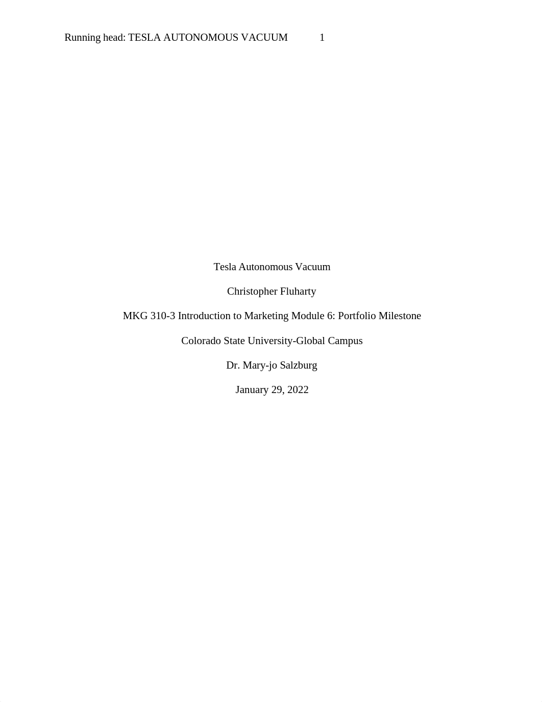 Christopher Fluharty MKG310-3 Module 6 Portfolio Milestone video script.doc_dbgv387hfgf_page1