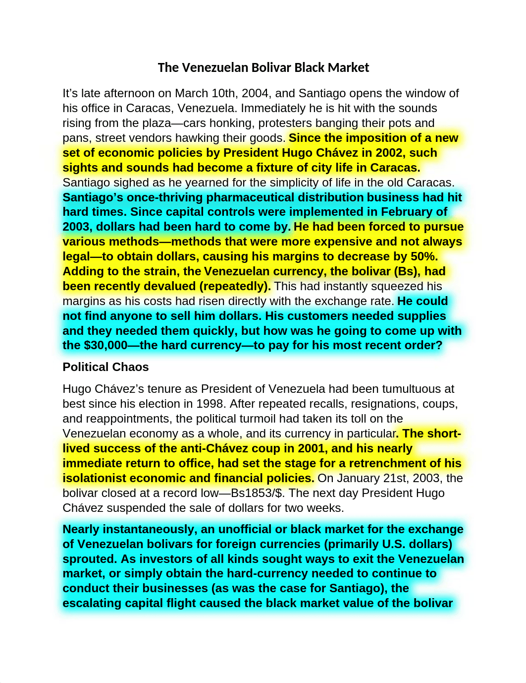 Unit 2 The Venezuelan Bolivar Black Market.docx_dbgvo3exofj_page1