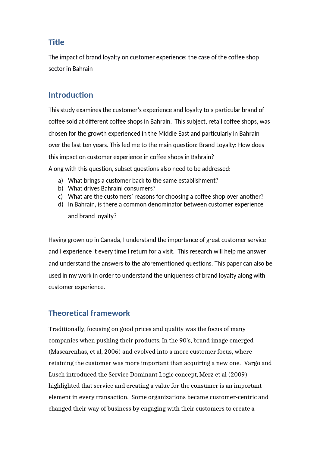 The impact of brand loyalty on customer experience - The case of the coffee shop sector in Bahrain.d_dbgx1ffia3y_page3