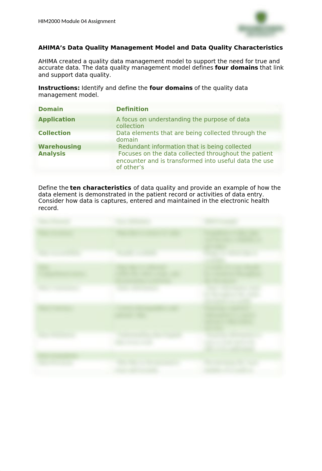 HIM2000 Module 04 AHIMA's Data Quality Worksheet_05312022.docx_dbh72rtcnu7_page1