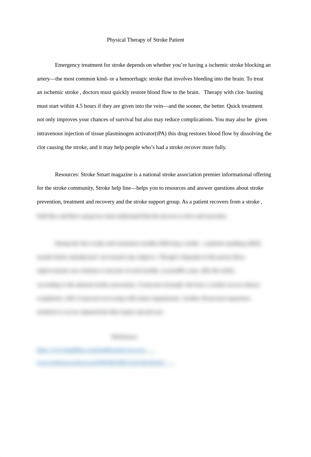 M. Brown  Physical Therapy of  Stroke Patient.docx_dbho6kuee80_page1