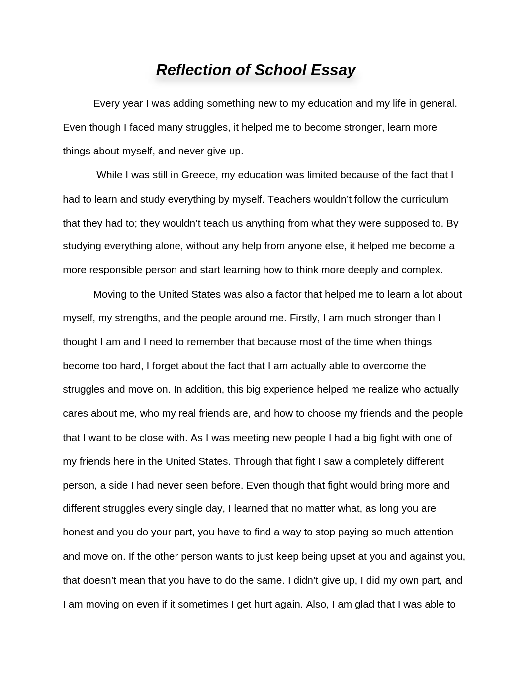 Reflection of School Essay.docx_dbhumwr9dis_page1