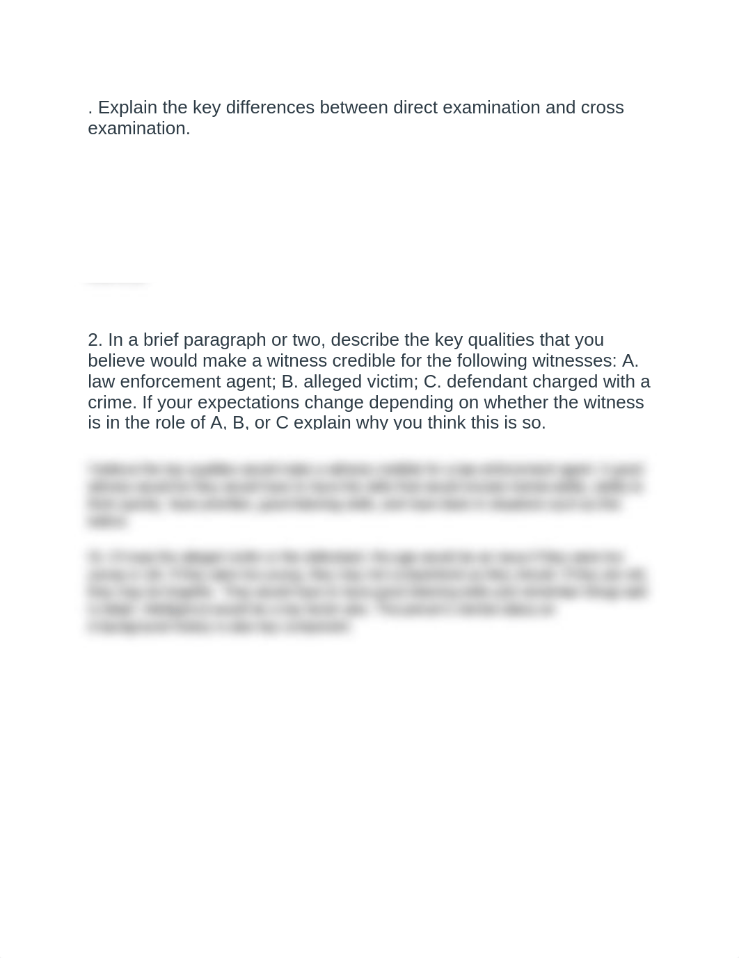 _Explain the key differences between direct examination and cross examination.docx_dbhwe8xl32m_page1