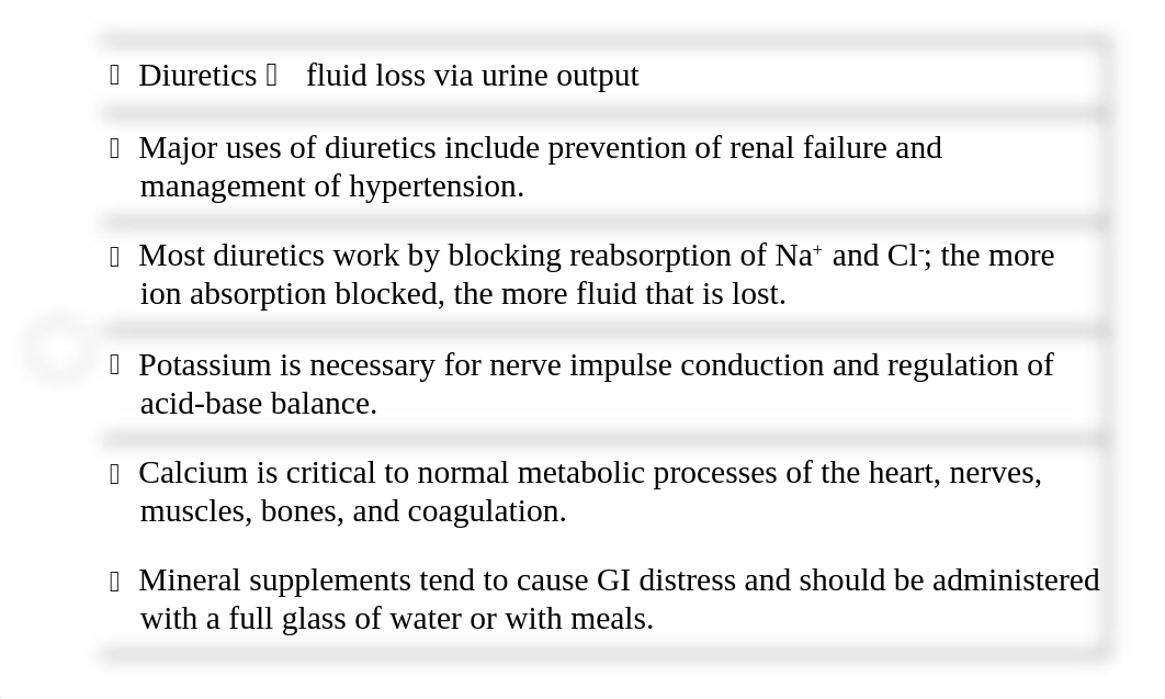 ATI Flash Cards 09, Medications Affecting Fluid, Electrolytes, Minerals, and Renal_dbi1s7w03dc_page2