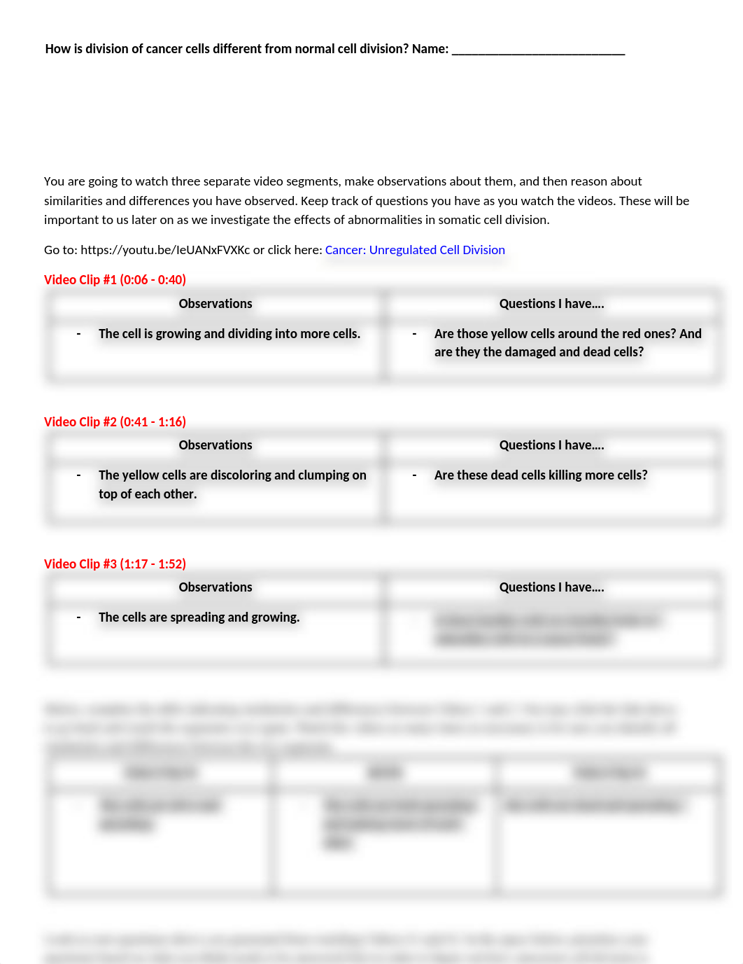 Copy of Cancer - Unregulated Cell Division video clips.docx_dbi92qinpvq_page1