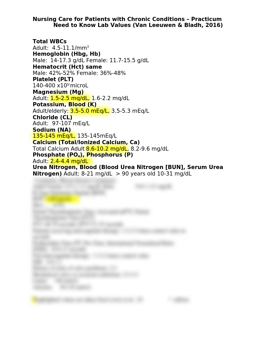 Need to know lab values  Van Leeuwen & Bladh.docx_dbim74kg7er_page1