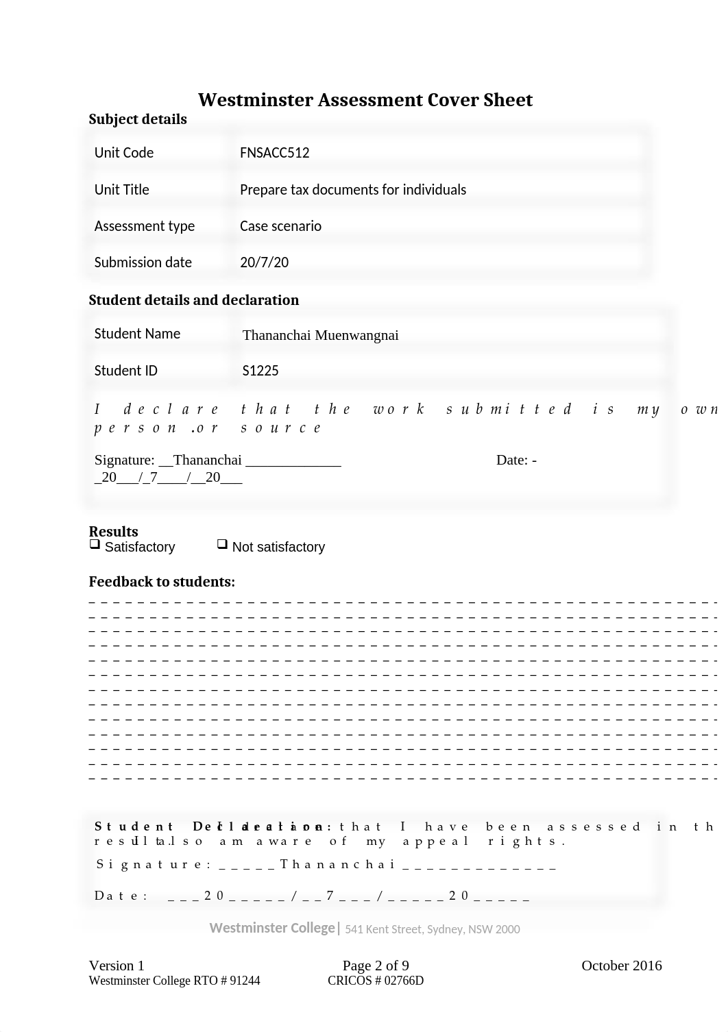 FNSACC512 Case scenario 1225.docx_dbimofok904_page2