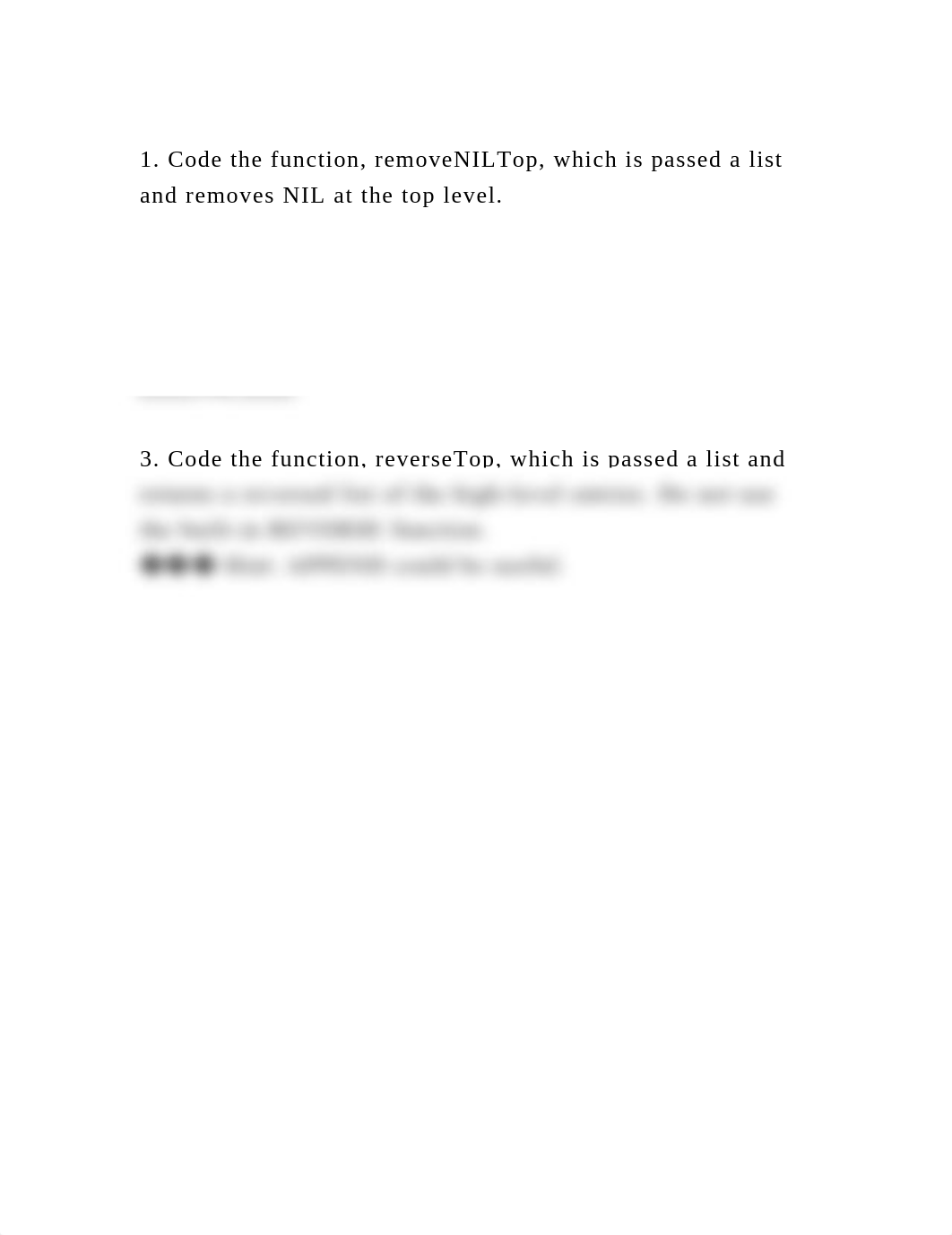 1. Code the function, removeNILTop, which is passed a list and remov.docx_dbio7ijom9e_page2