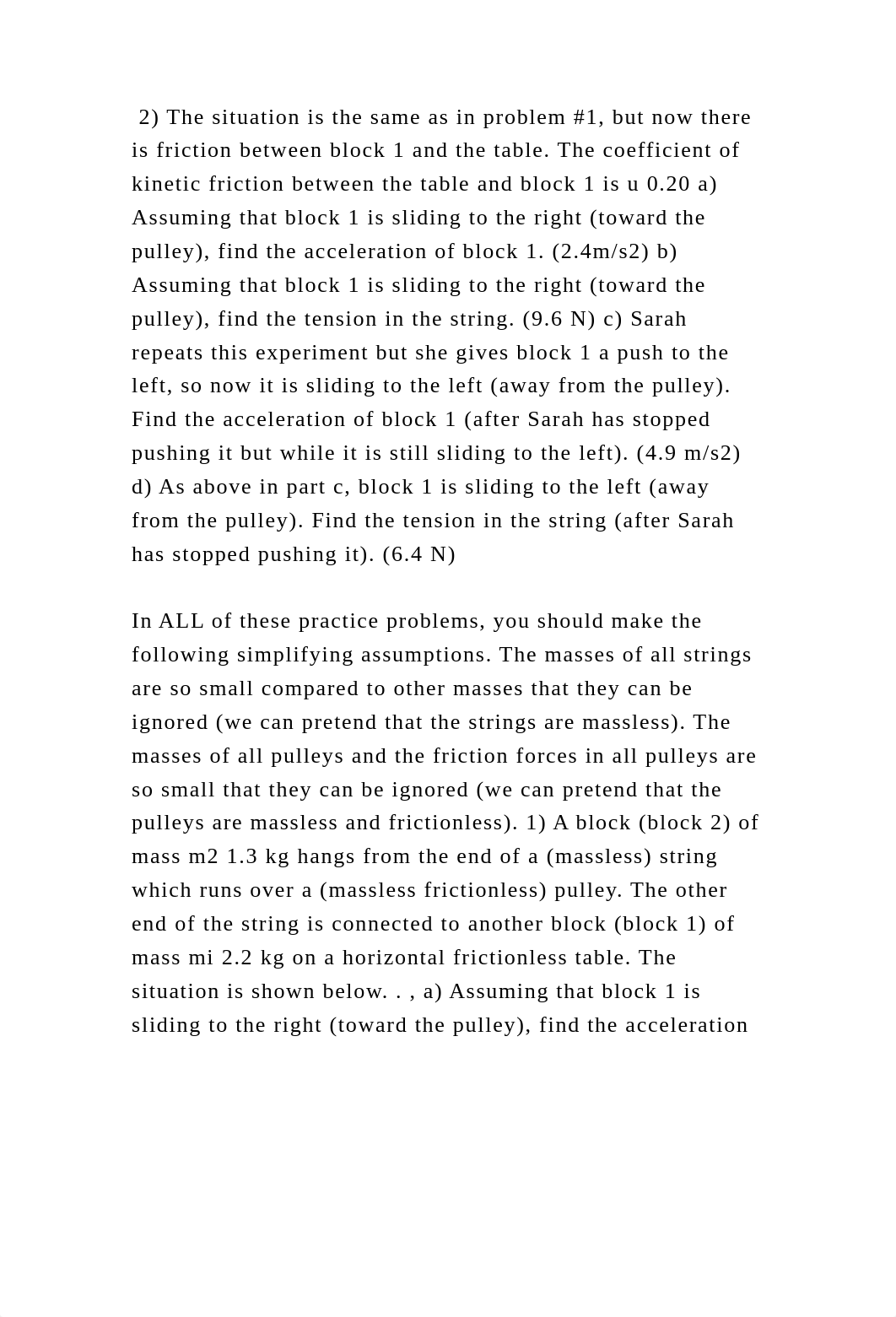 2) The situation is the same as in problem #1, but now there is frict.docx_dbisvitebcf_page2