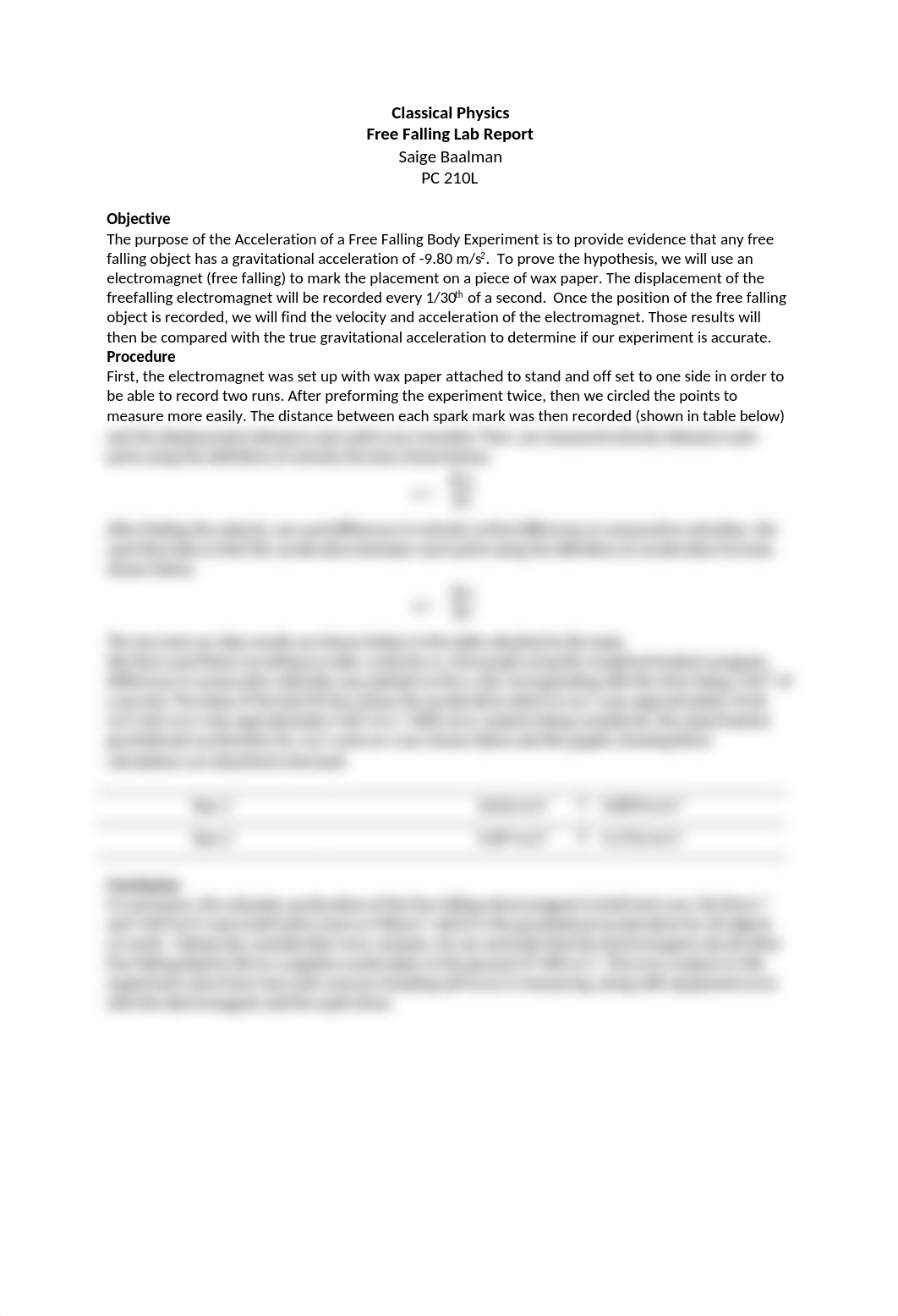 Free Falling Object Lab Report.docx_dbizx2w2nl4_page1