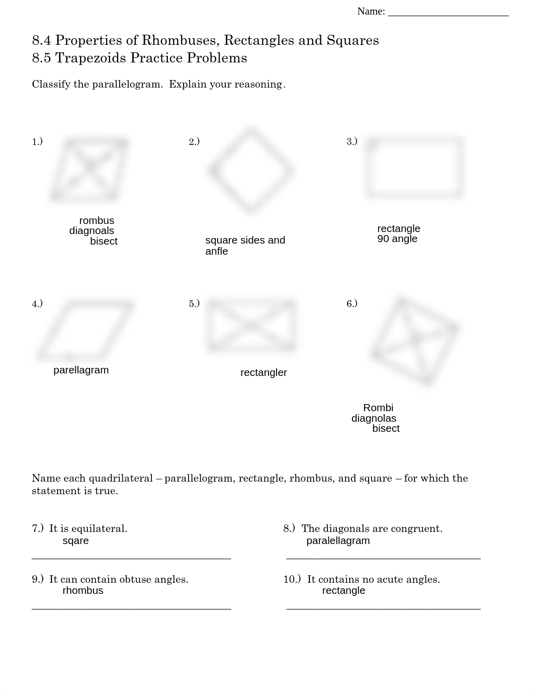 Rectangles Rhombi Squares Practice.pdf_dbjbtt4ybrk_page1