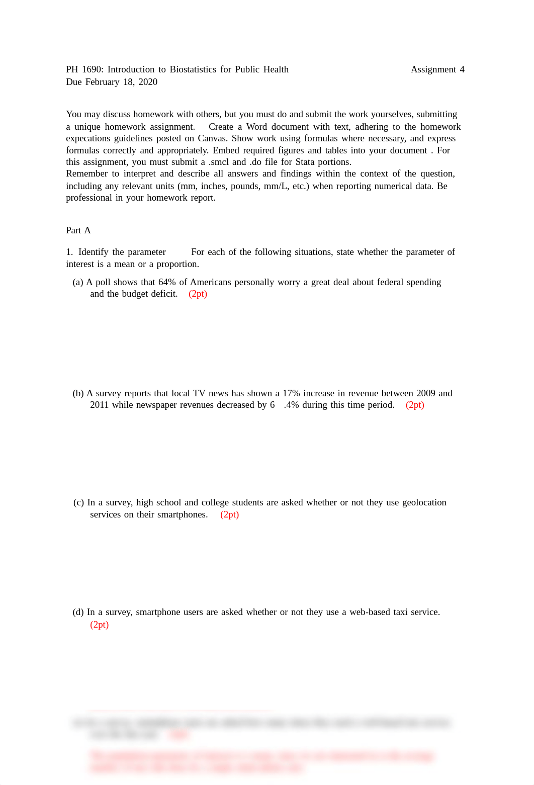 Intro to Biostat PH1690_Homework_4 solution_ 2020_Spring.pdf_dbje6j0hl8o_page1