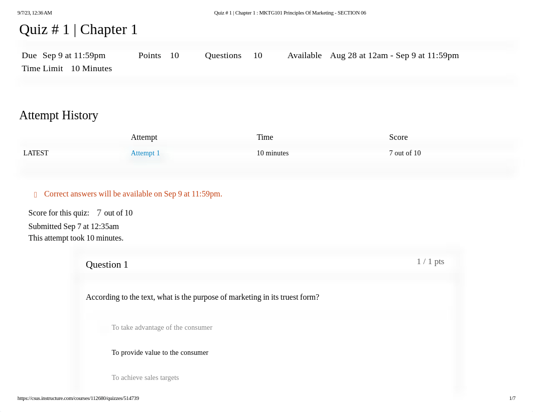 Quiz # 1 _ Chapter 1 _ MKTG101 Principles Of Marketing - SECTION 06.pdf_dbjevx6zlgj_page1