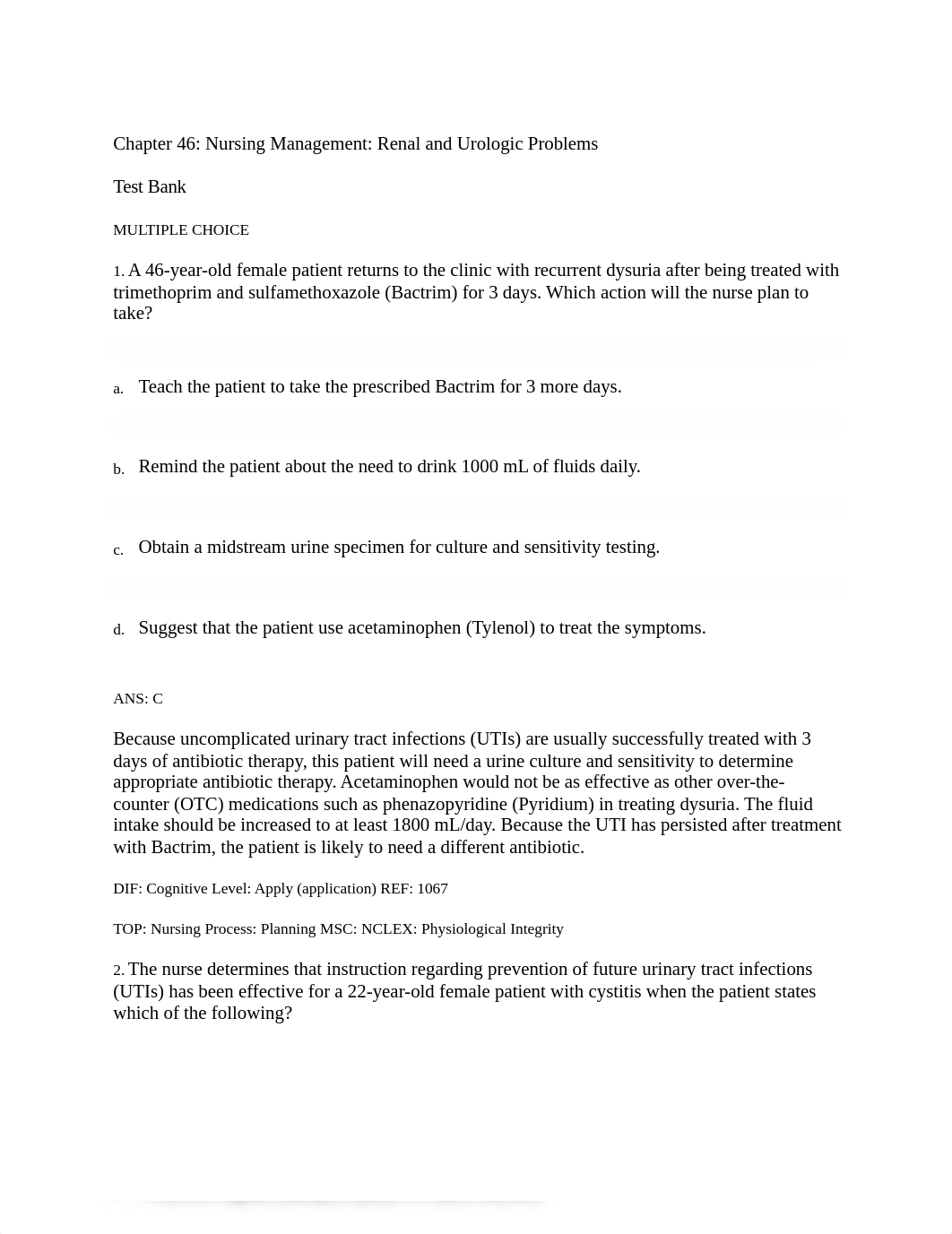 Chapter 46 Nursing Management Renal and Urologic Problems.docx_dbjiu0tuoqt_page1