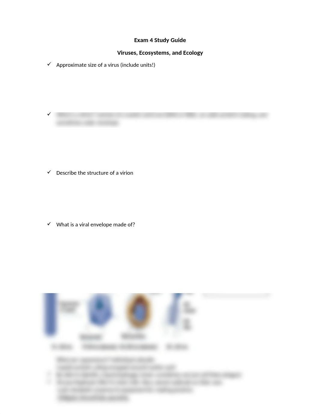 Exam 4 Study Guide (Viruses, Ecosystems, and Ecology).docx_dbjyai9fsvo_page1
