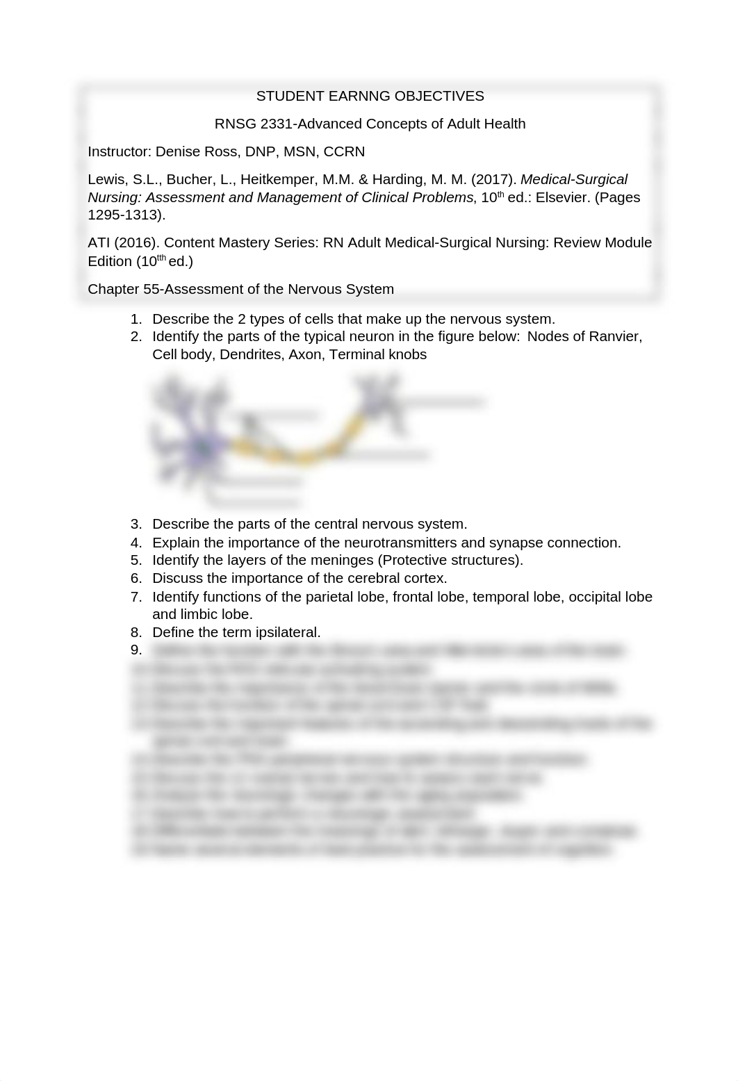 Chapter 55.Nervous Assessment Objectives-1.Lewis.docx_dbk39pz3l3d_page1