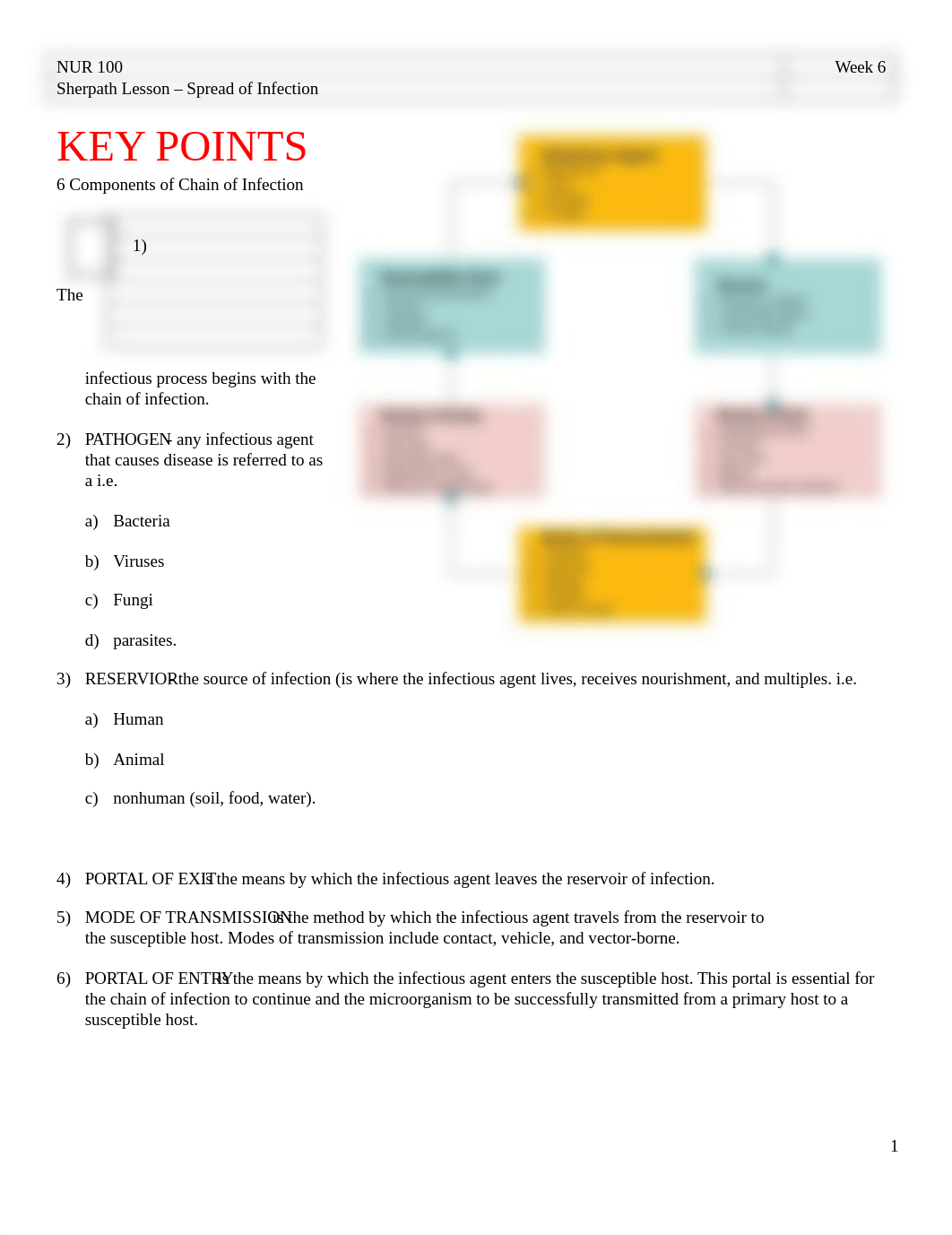 NUR100 Sherpath Spread of Infection.docx_dbk7ixbbs3g_page1