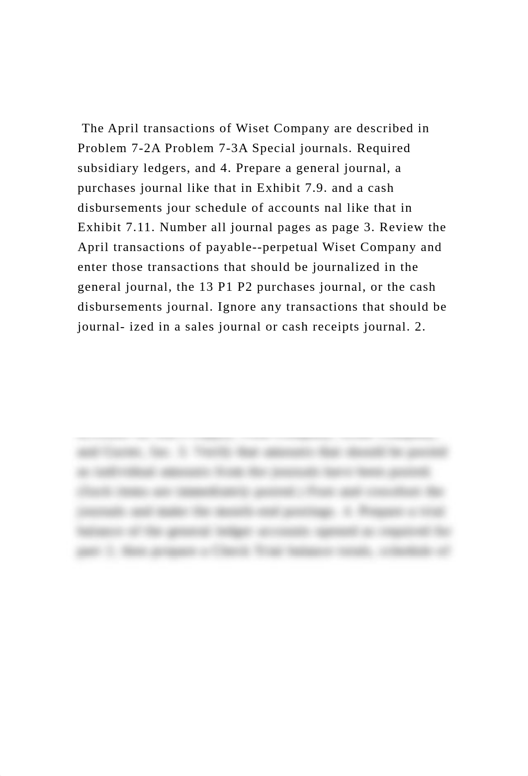 The April transactions of Wiset Company are described in Proble.docx_dbkghvkj72i_page2