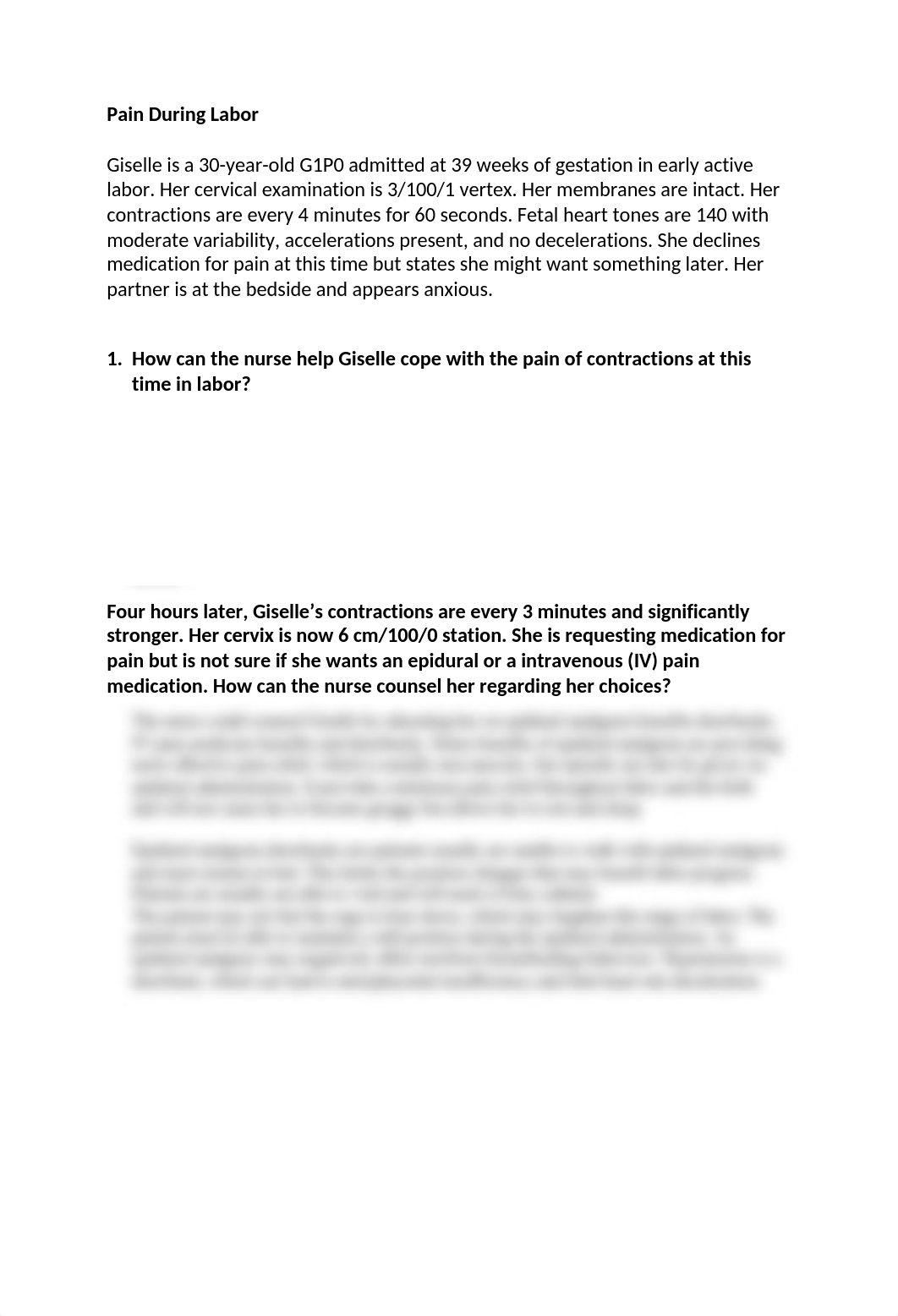 Pain during labor  OB Case Study 1.docx_dbkj7flo9tn_page1