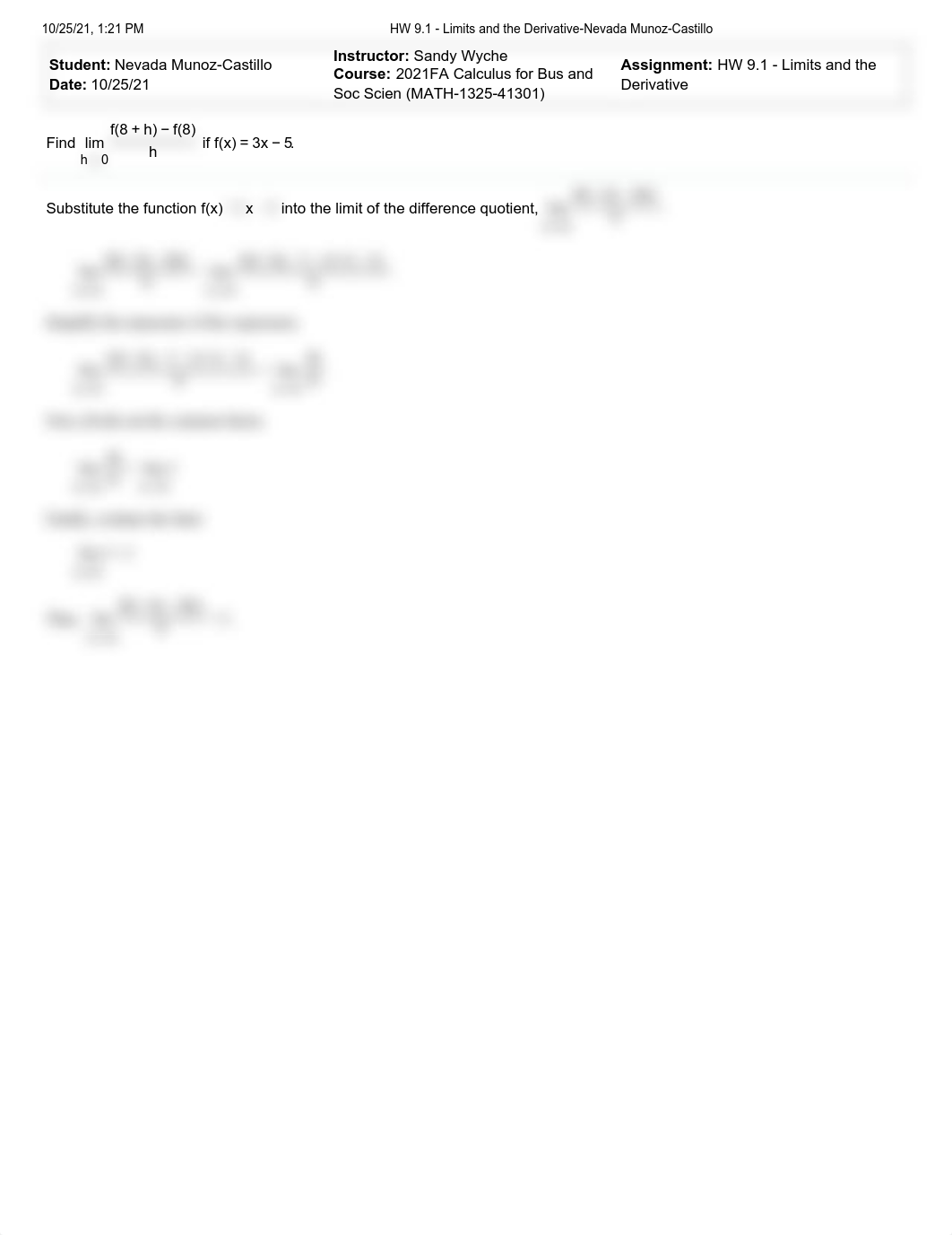 HW 9.1 - Limits and the Derivative-Nevada Munoz-Castillo6.pdf_dblczkczzq0_page1