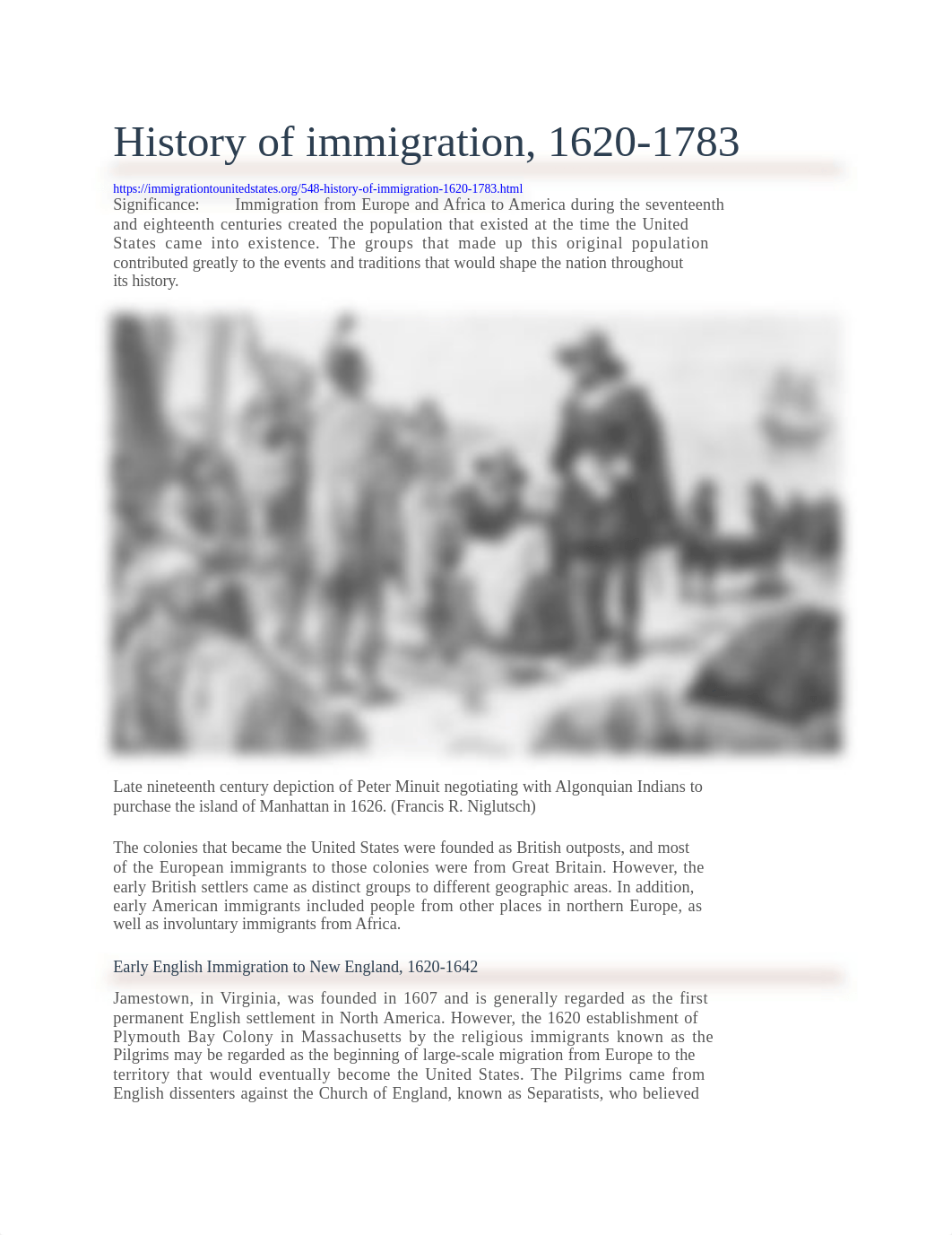 History of immigration, 1620-1783.docx_dbltitlgtpe_page1