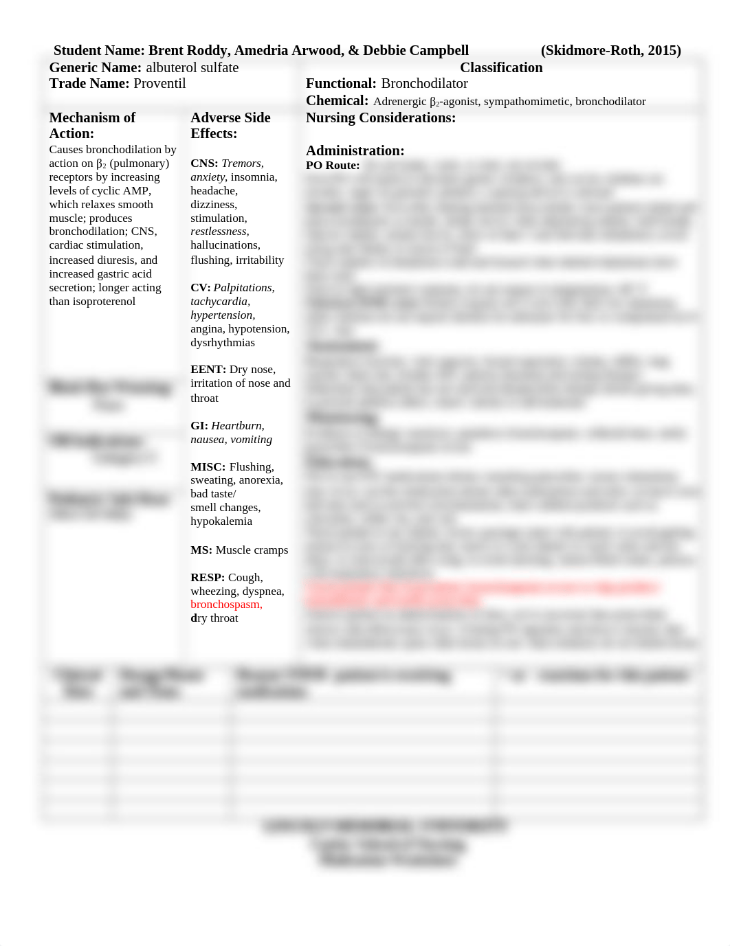 albuterol sulfate (Proventil) med sheet_dbluhq57ox1_page1