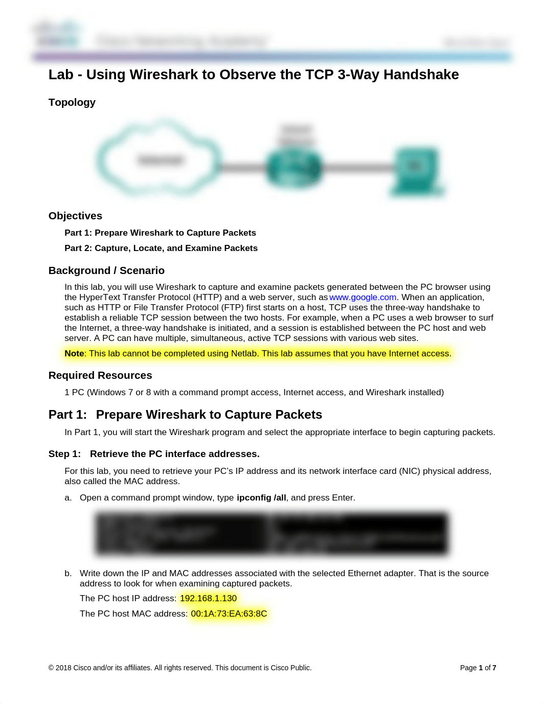 Lab - Using Wireshark to Observe the TCP 3-Way Handshake.docx_dbm1anchp2s_page1