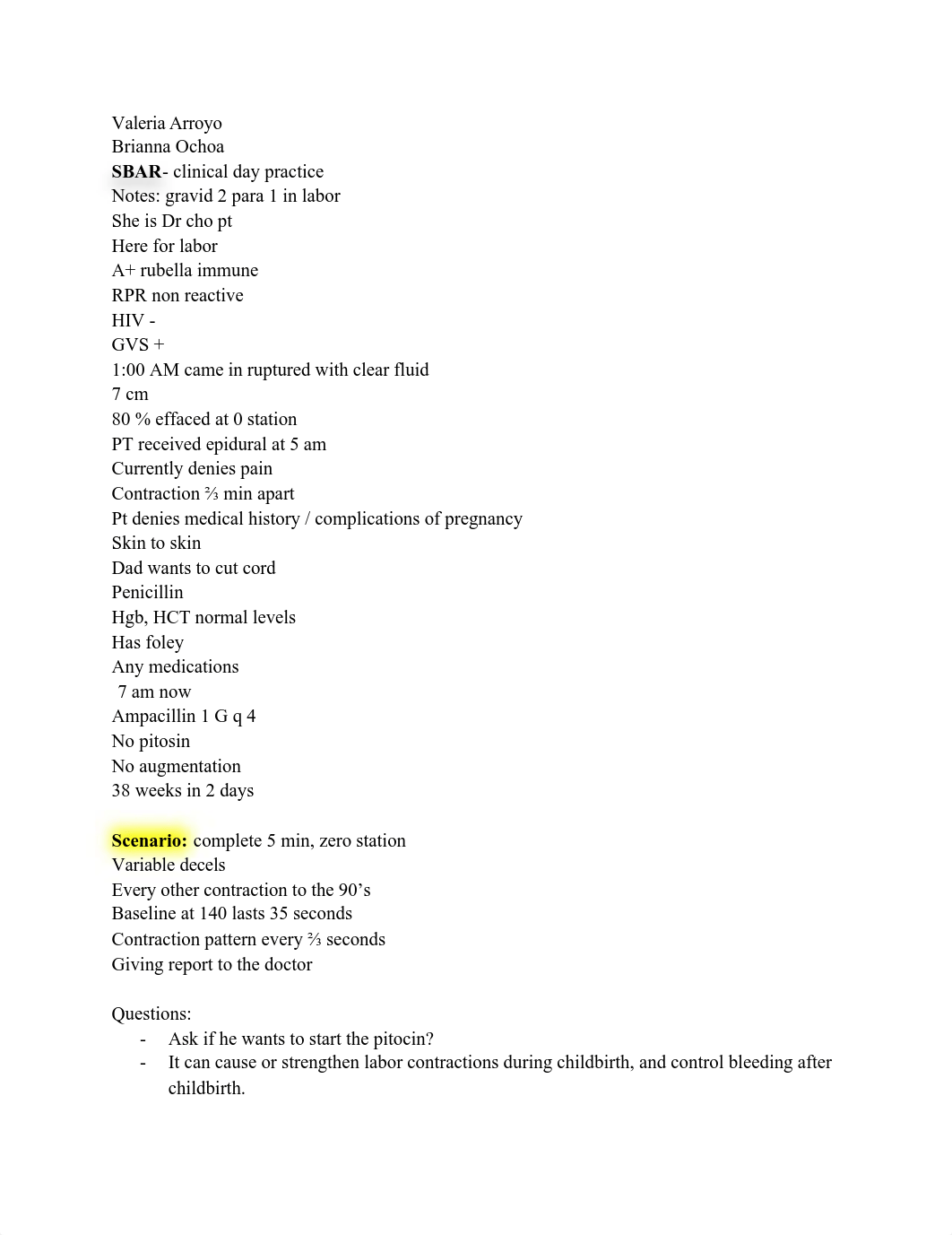 SBAR- clinical day practice.pdf_dbm3yd26h9d_page1