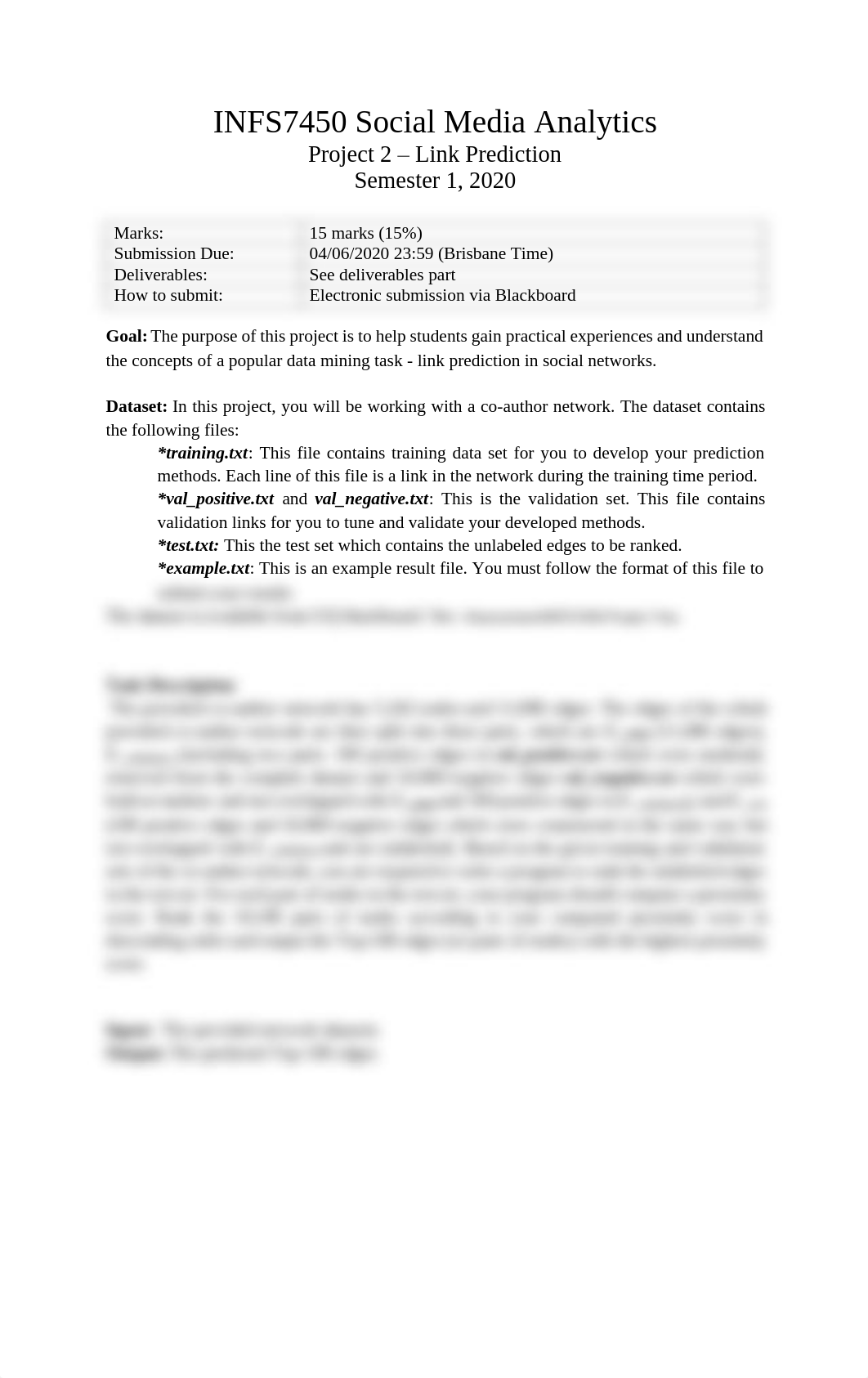 INFS7450 Project Two.pdf_dbmmceq2o2k_page1