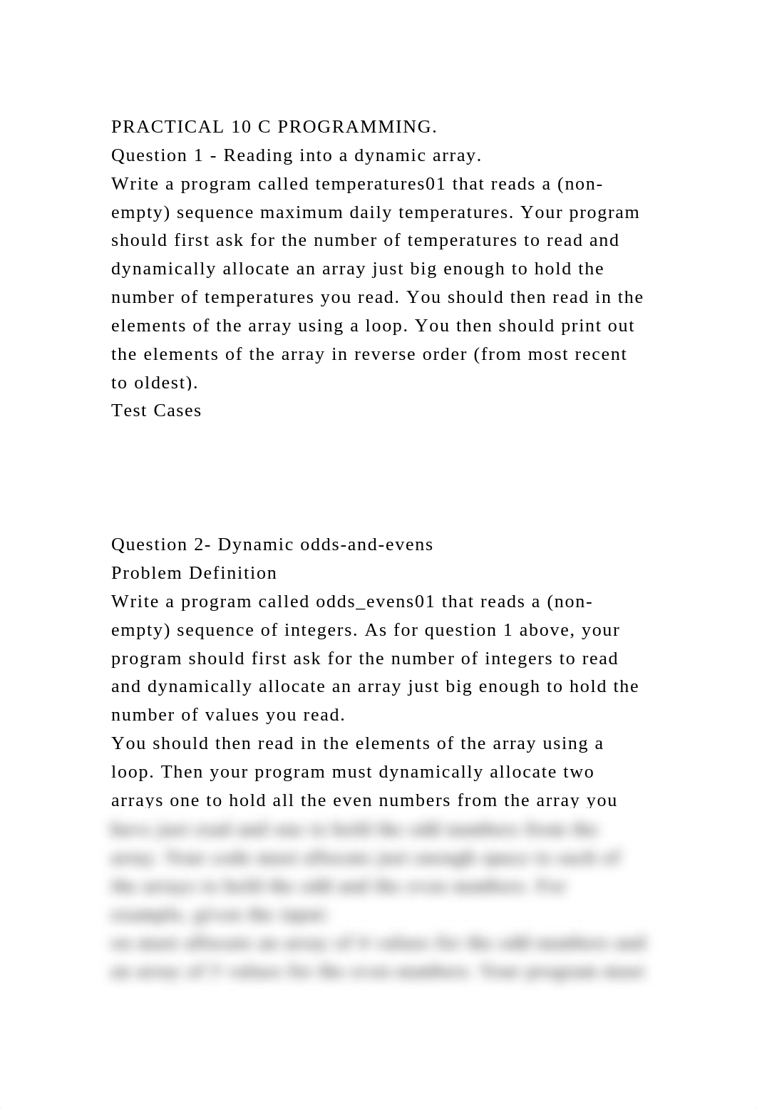 PRACTICAL 10 C PROGRAMMING.Question 1 - Reading into a dynamic arr.docx_dbmqwiiv3iq_page2